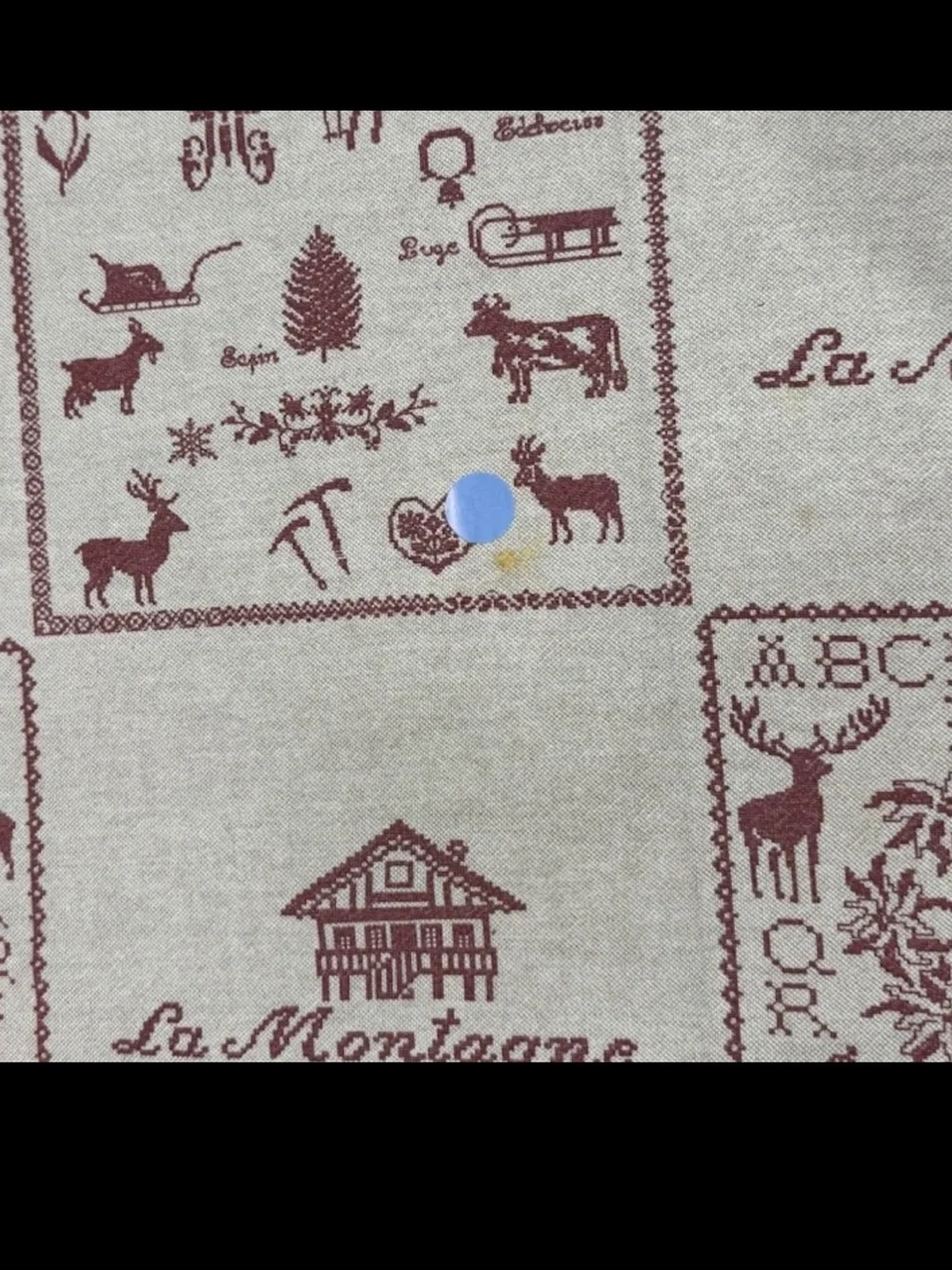 Vintage Linen Holiday Tablecloth Or Coverlet